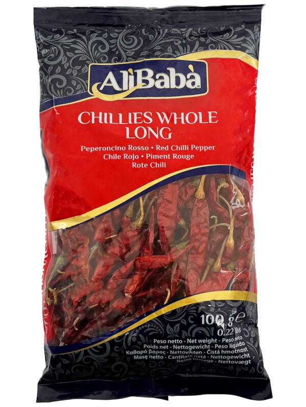 Alibaba Chillies Whole Long 100g