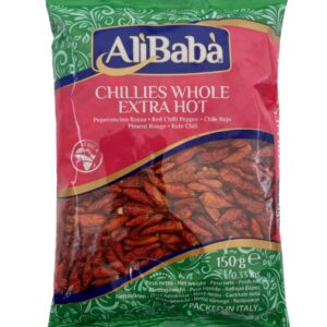 Alibaba Chillies Whole Ex Hot 50g