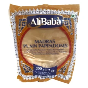 Alibaba Poppadoms Plain 200G