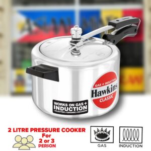 2ltr PRESSURE COOKER GAS + INDUCTION