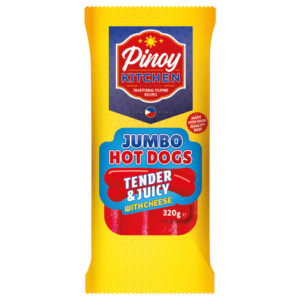 Pinoy Kitchen Jumbo Hotdogs with Cheese 320g