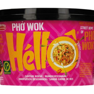 Hello Instant Rice Noodles Pho Wok Beef  76g